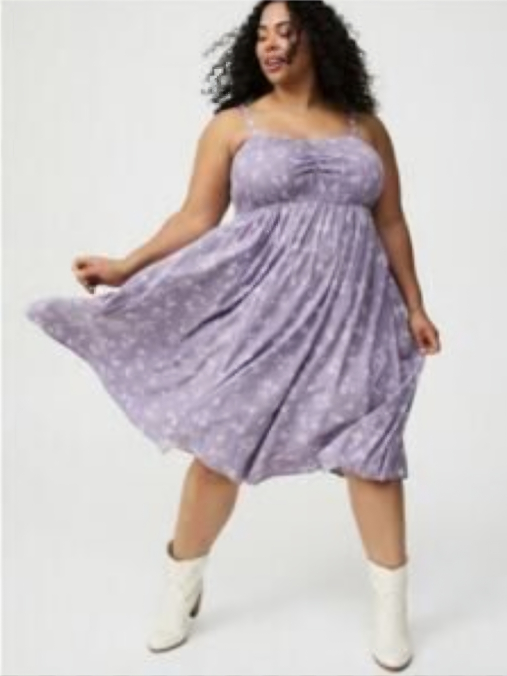 torrid Lavender Floral Midi Dress